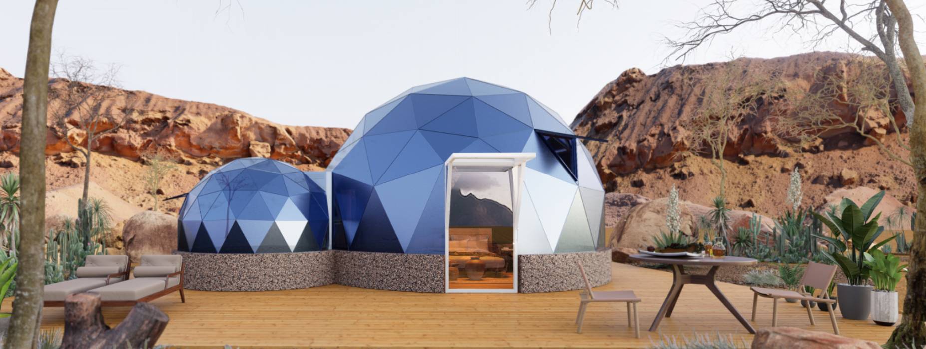 上思县球形智能光伏玻璃星空房